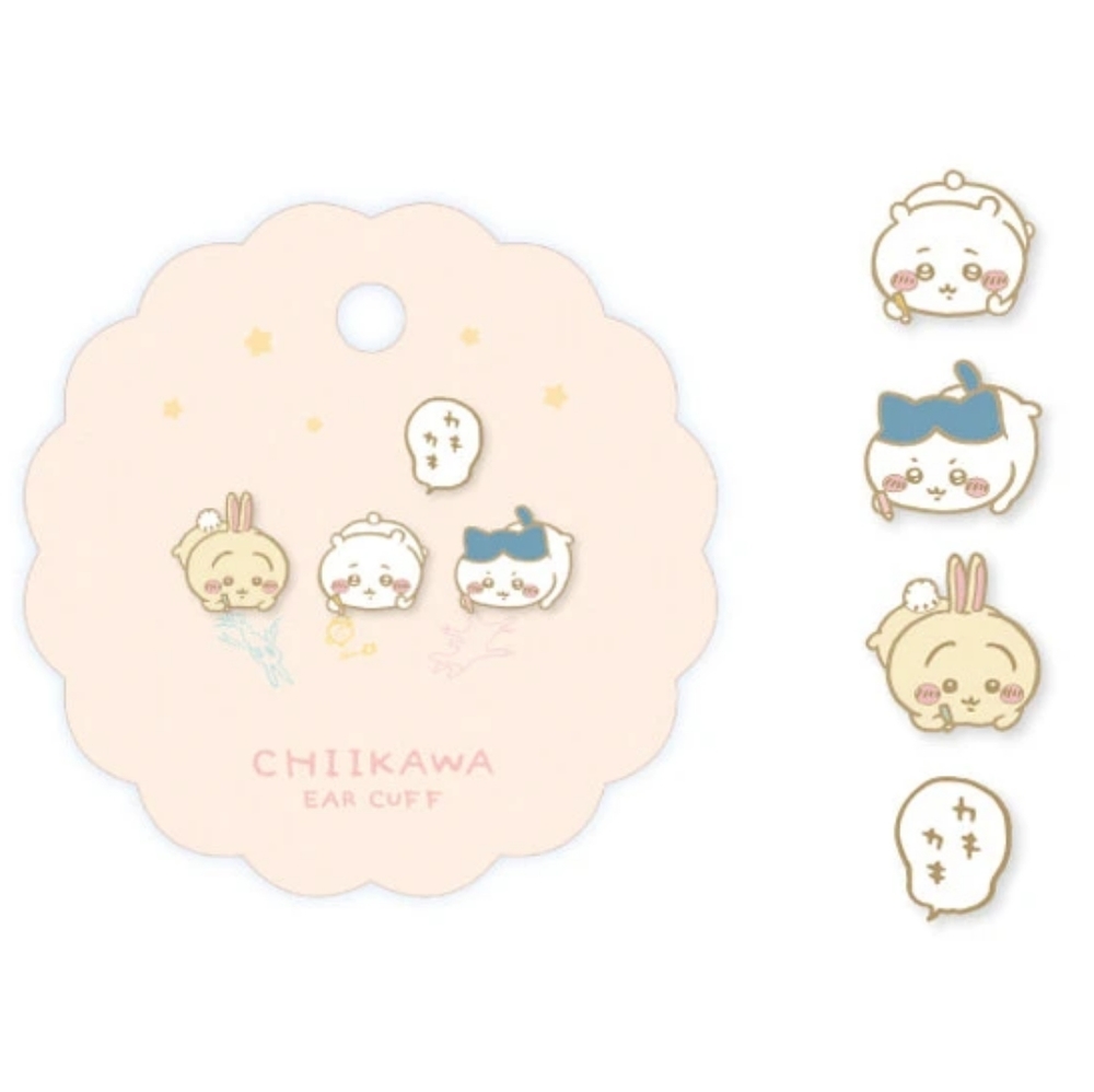 Chiikawa Nagano enamel ear cuffs